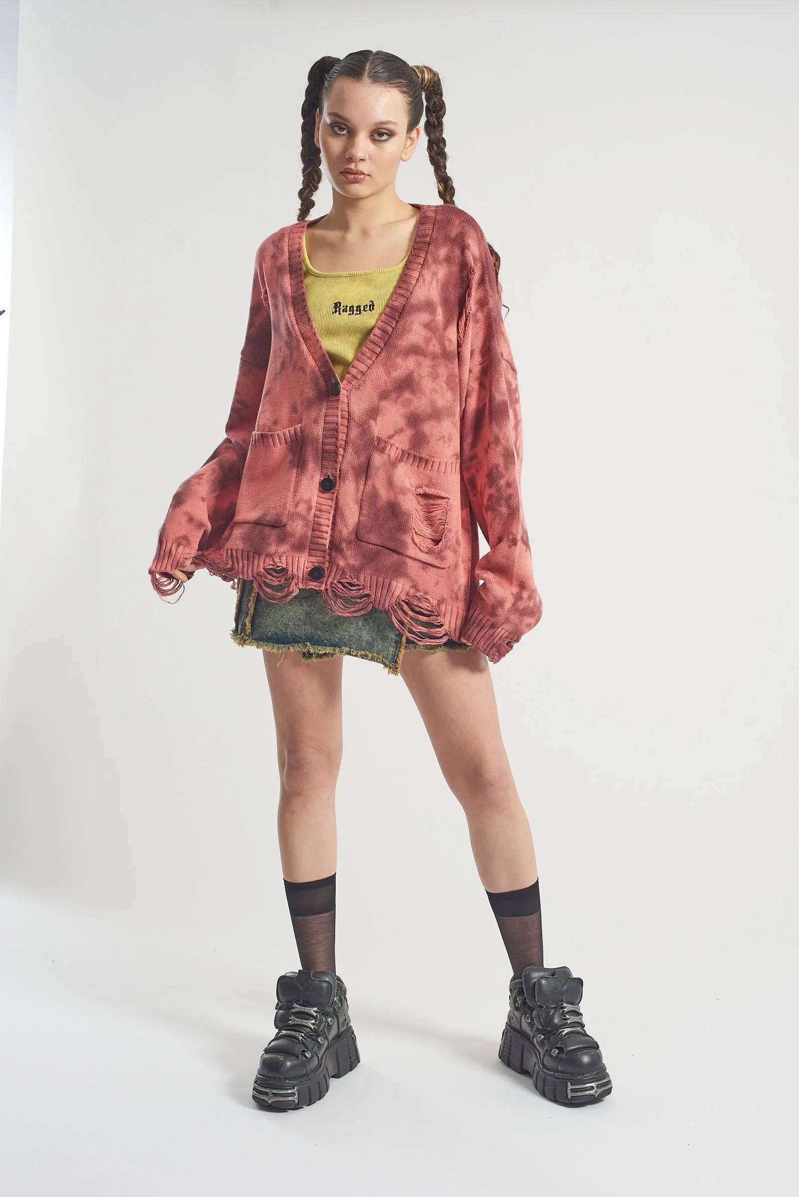 The Ragged Priest Creature Tie Dye Cardigan