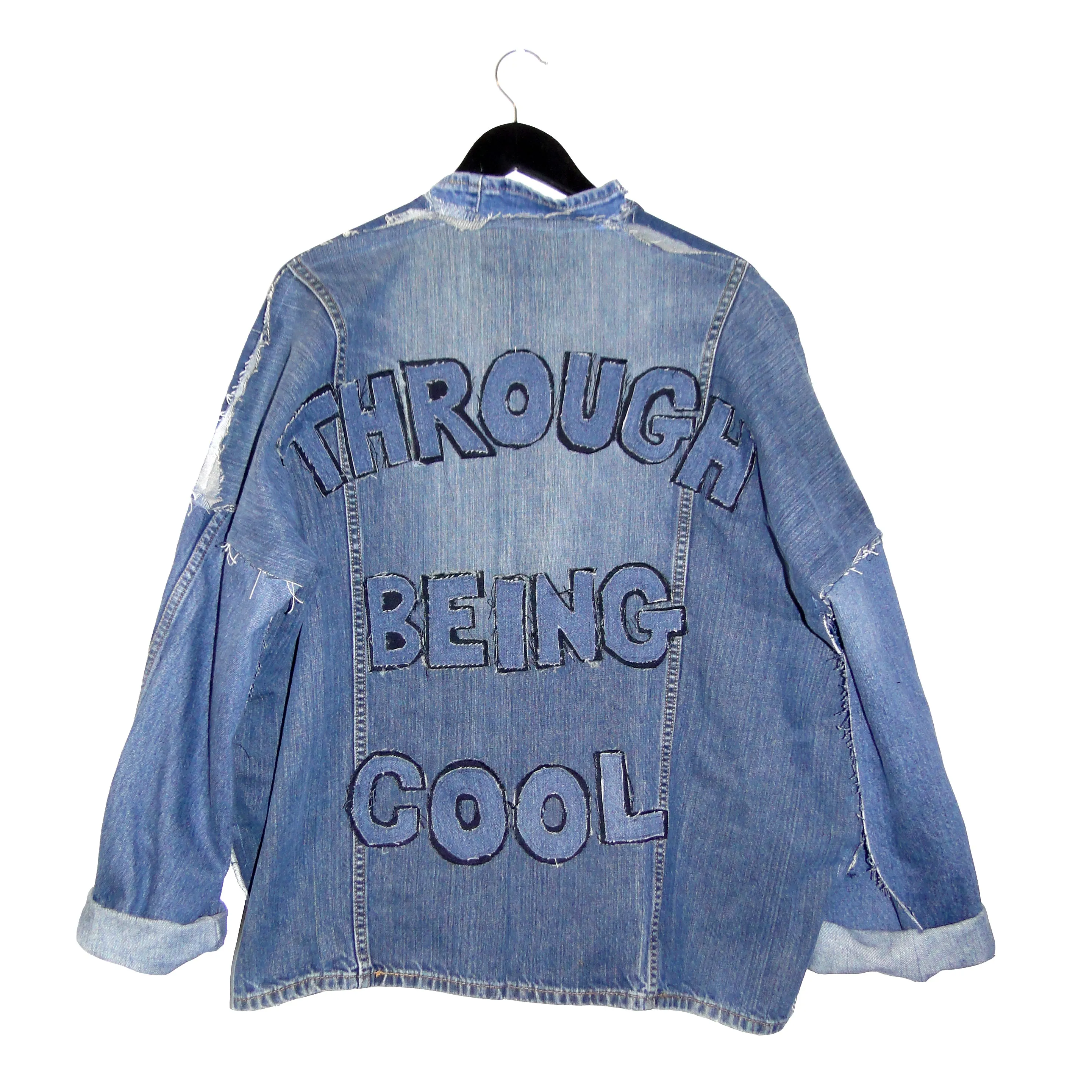 Through Being Cool - Upcycled denim jacket