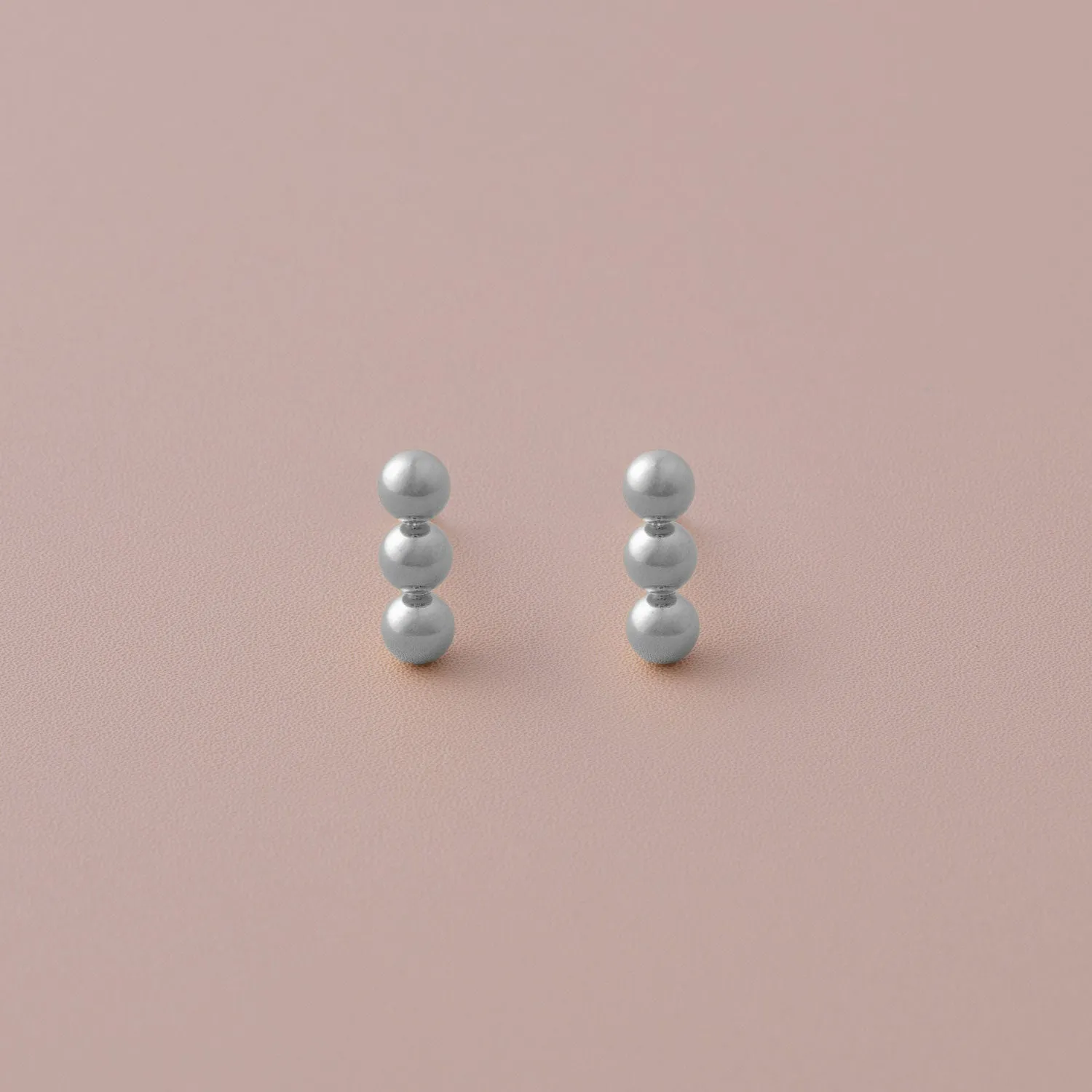 Triplet Trail Stud Earrings