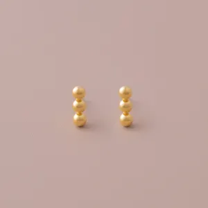 Triplet Trail Stud Earrings