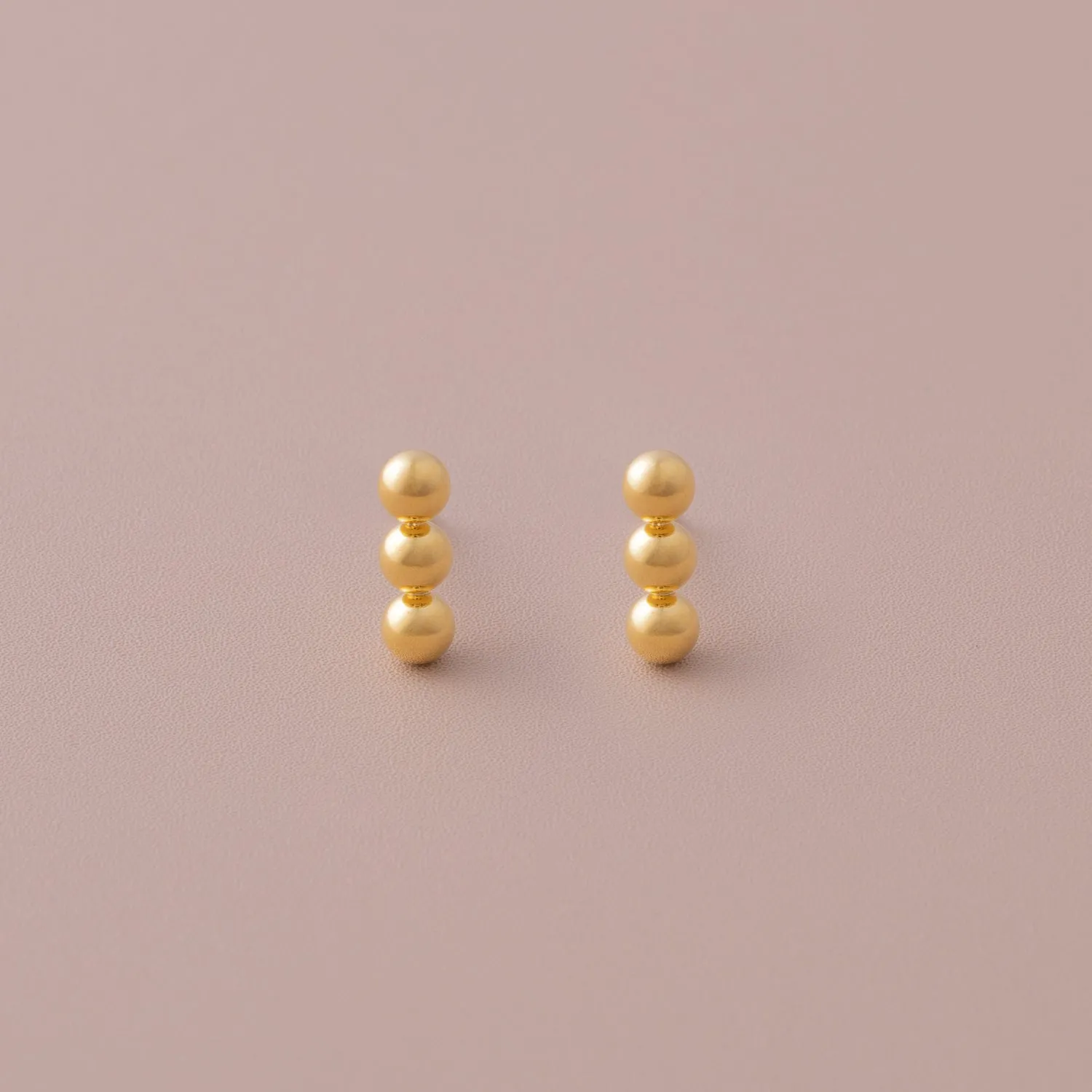 Triplet Trail Stud Earrings