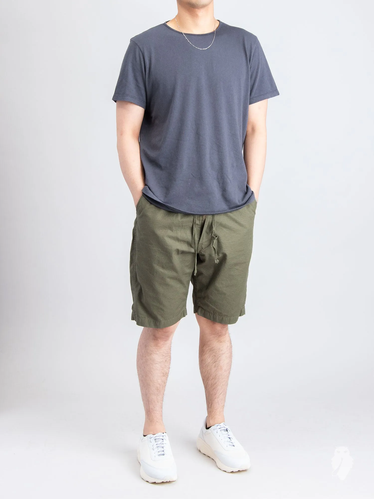 U-Neck T-Shirt in Smog Bandage