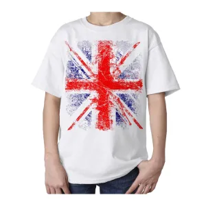 UA London Calling Union Jack Distressed Kids T-Shirt (white)