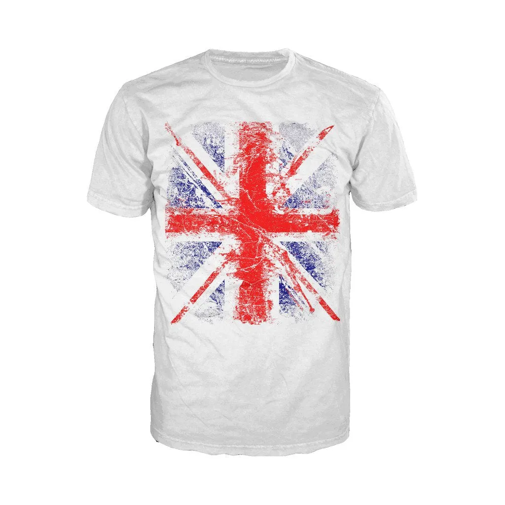 UA London Calling Union Jack Distressed Men's T-shirt (White)