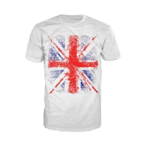 UA London Calling Union Jack Distressed Men's T-shirt (White)