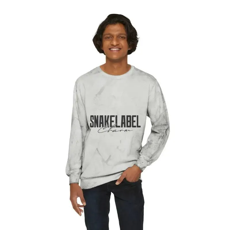 UNISEX Color Blast Crewneck snake  Sweatshirt | Eye-Catching Color Blast Fleece with 3-End Garment-Dyed Ring Spun | Fashionable Streetwear for Men & Women