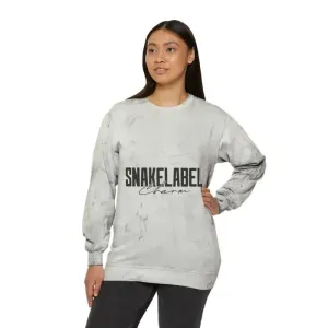 UNISEX Color Blast Crewneck snake  Sweatshirt | Eye-Catching Color Blast Fleece with 3-End Garment-Dyed Ring Spun | Fashionable Streetwear for Men & Women