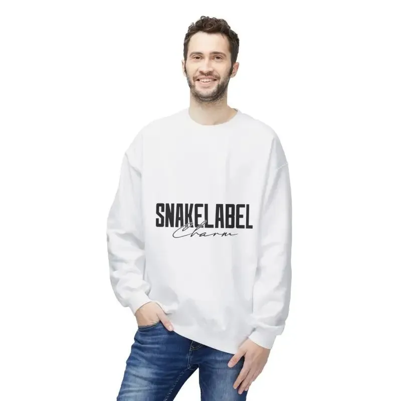 Unisex Midweight Softstyle Fleece  snake Crewneck Sweatshirt with Brushed Interior & Eco-Conscious Design