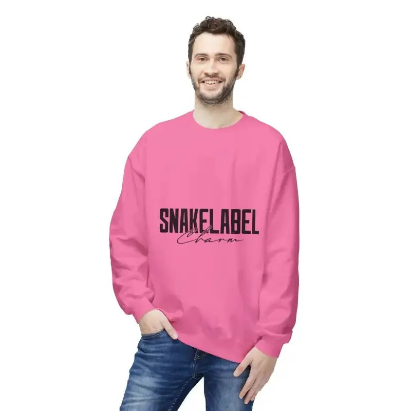 Unisex Midweight Softstyle Fleece  snake Crewneck Sweatshirt with Brushed Interior & Eco-Conscious Design