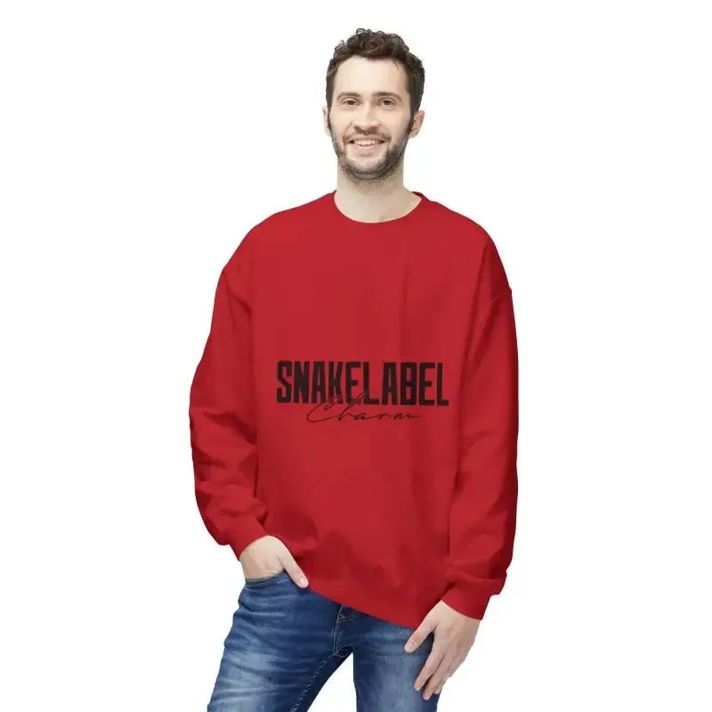 Unisex Midweight Softstyle Fleece  snake Crewneck Sweatshirt with Brushed Interior & Eco-Conscious Design