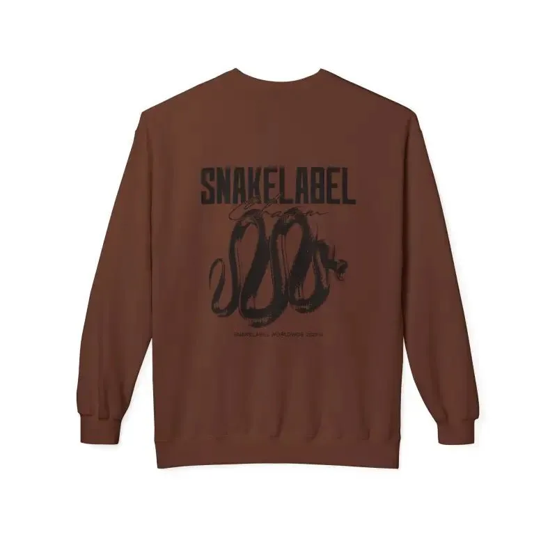 Unisex Midweight Softstyle Fleece  snake Crewneck Sweatshirt with Brushed Interior & Eco-Conscious Design