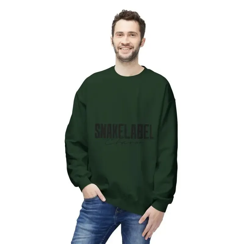 Unisex Midweight Softstyle Fleece  snake Crewneck Sweatshirt with Brushed Interior & Eco-Conscious Design