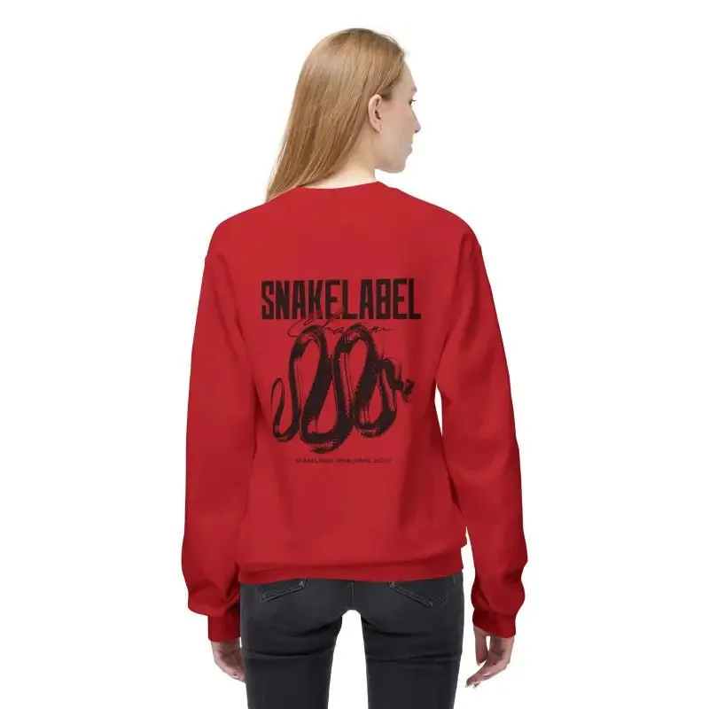 Unisex Midweight Softstyle Fleece  snake Crewneck Sweatshirt with Brushed Interior & Eco-Conscious Design