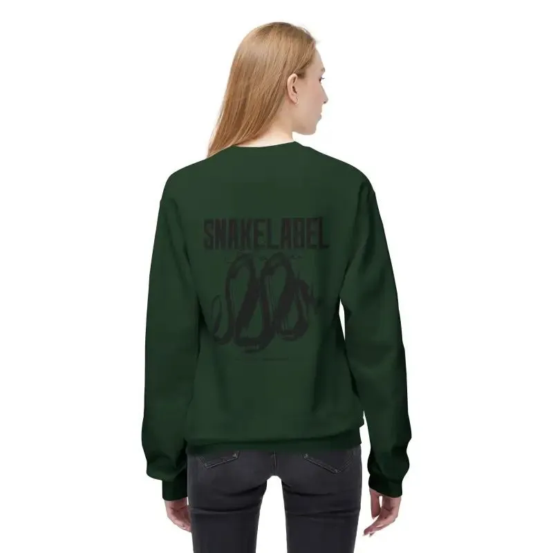 Unisex Midweight Softstyle Fleece  snake Crewneck Sweatshirt with Brushed Interior & Eco-Conscious Design