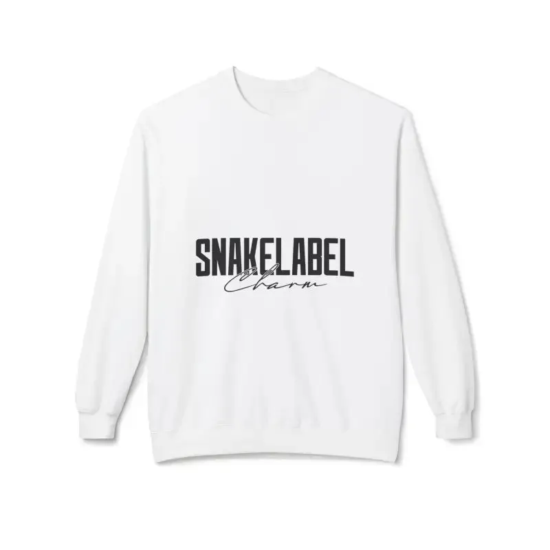 Unisex Midweight Softstyle Fleece  snake Crewneck Sweatshirt with Brushed Interior & Eco-Conscious Design