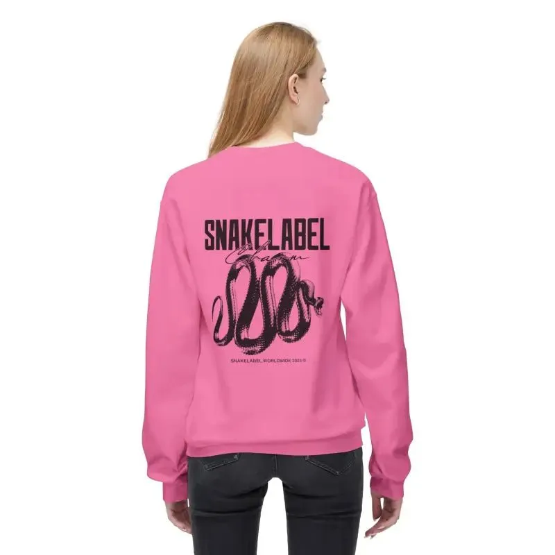 Unisex Midweight Softstyle Fleece  snake Crewneck Sweatshirt with Brushed Interior & Eco-Conscious Design