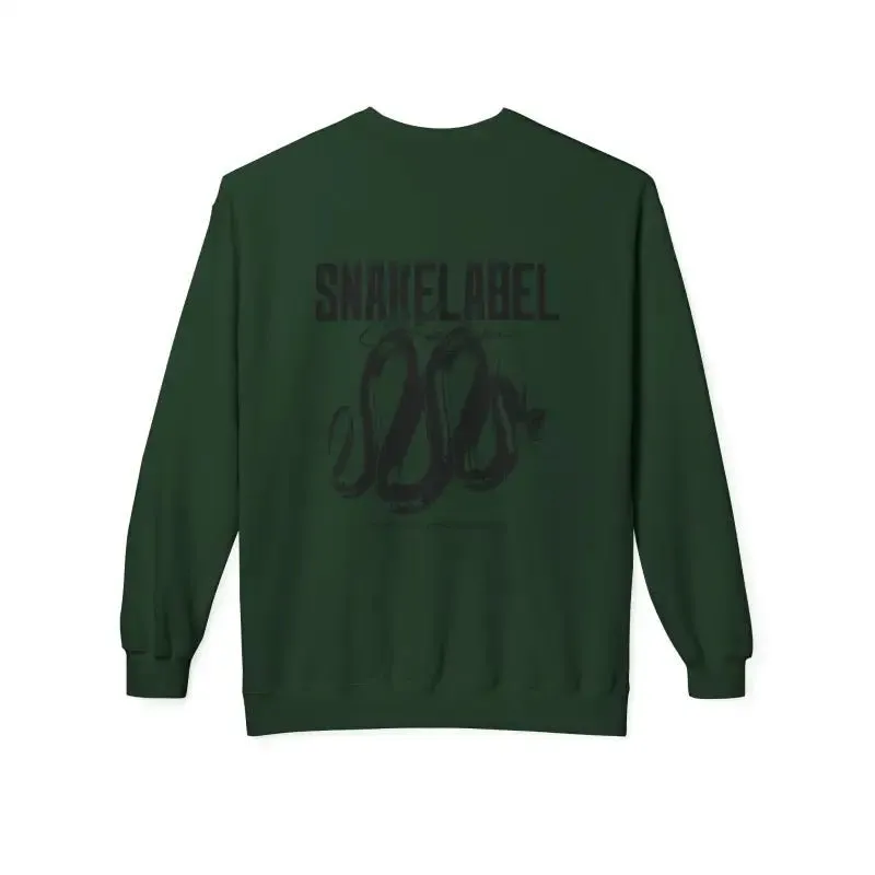 Unisex Midweight Softstyle Fleece  snake Crewneck Sweatshirt with Brushed Interior & Eco-Conscious Design