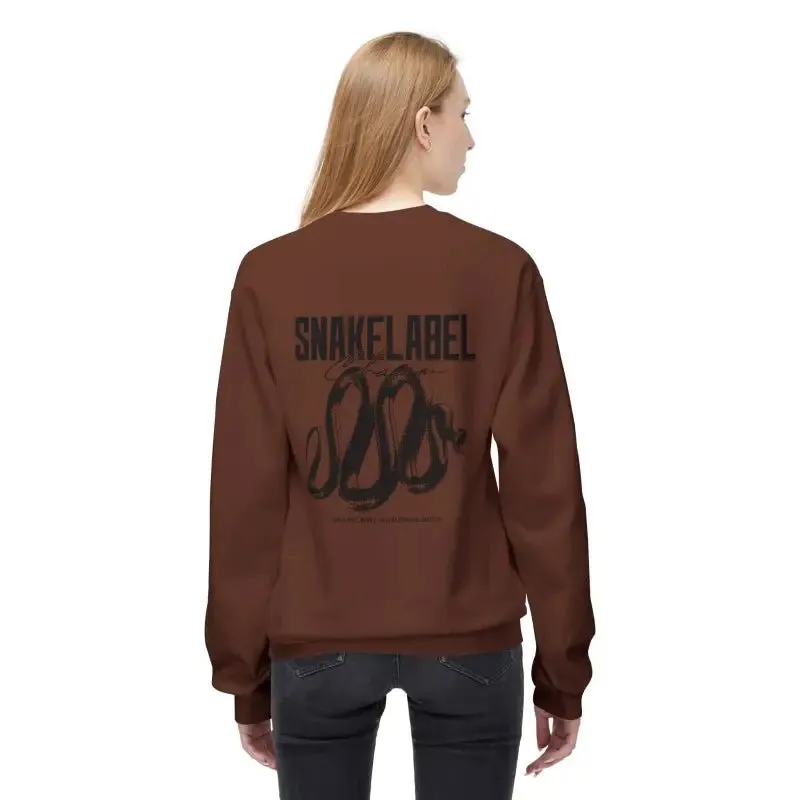 Unisex Midweight Softstyle Fleece  snake Crewneck Sweatshirt with Brushed Interior & Eco-Conscious Design