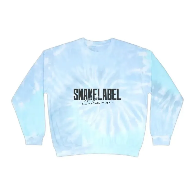 Unisex snake Tie-Dye Sweatshirt - Customizable Design, Vibrant Colors & Cozy Fit