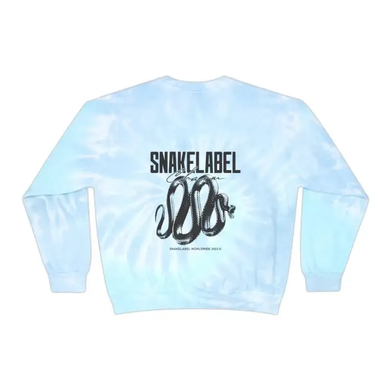 Unisex snake Tie-Dye Sweatshirt - Customizable Design, Vibrant Colors & Cozy Fit