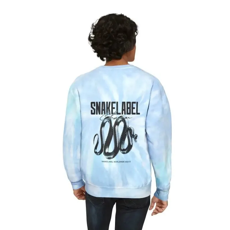 Unisex snake Tie-Dye Sweatshirt - Customizable Design, Vibrant Colors & Cozy Fit