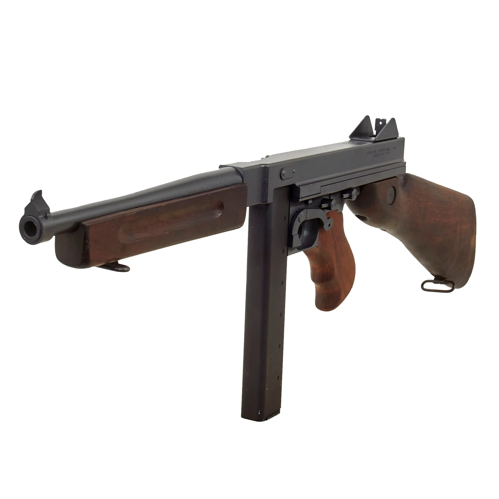 U.S. WWII Thompson M1A1 Airsoft Pellet Submachine Gun with Original WWII Issue Stocks & Magazine