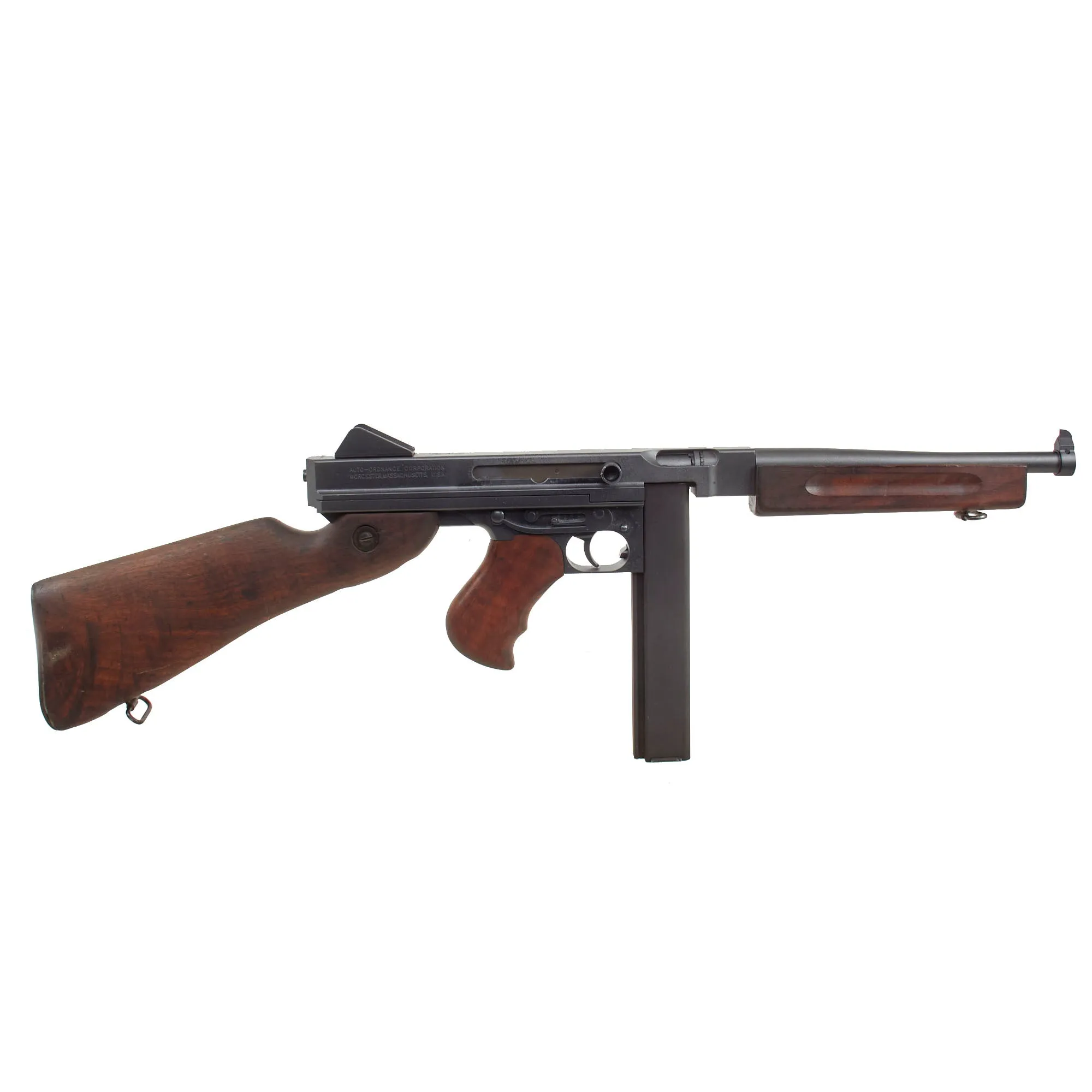 U.S. WWII Thompson M1A1 Airsoft Pellet Submachine Gun with Original WWII Issue Stocks & Magazine