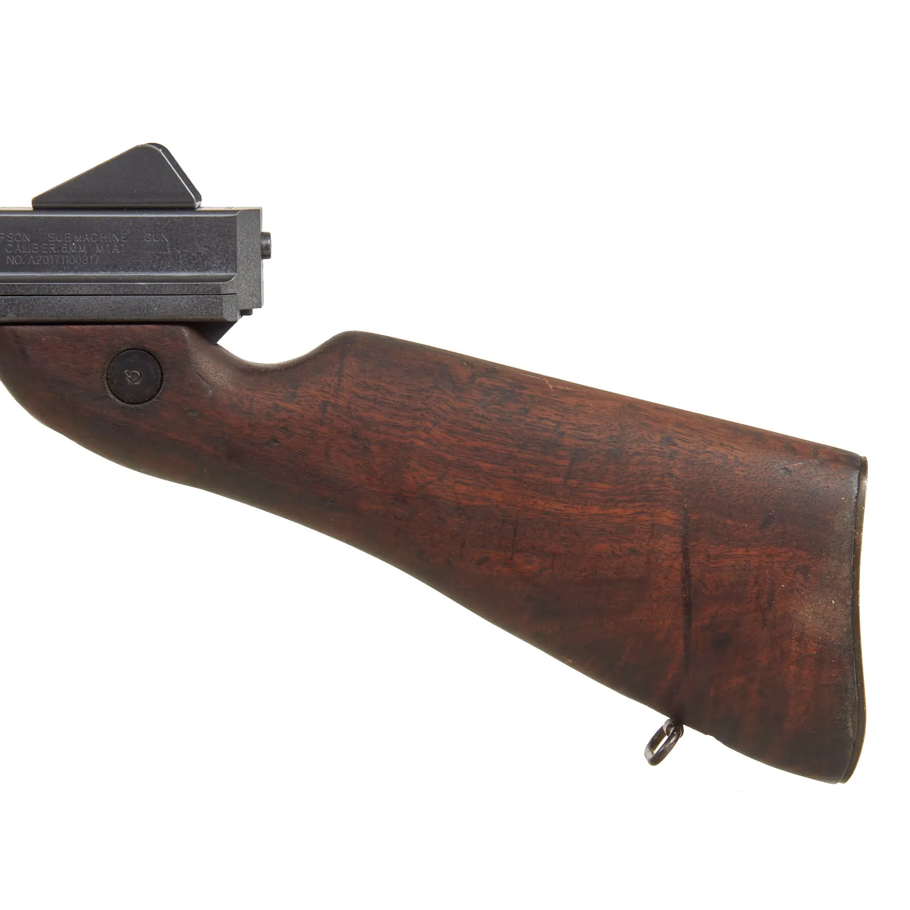 U.S. WWII Thompson M1A1 Airsoft Pellet Submachine Gun with Original WWII Issue Stocks & Magazine