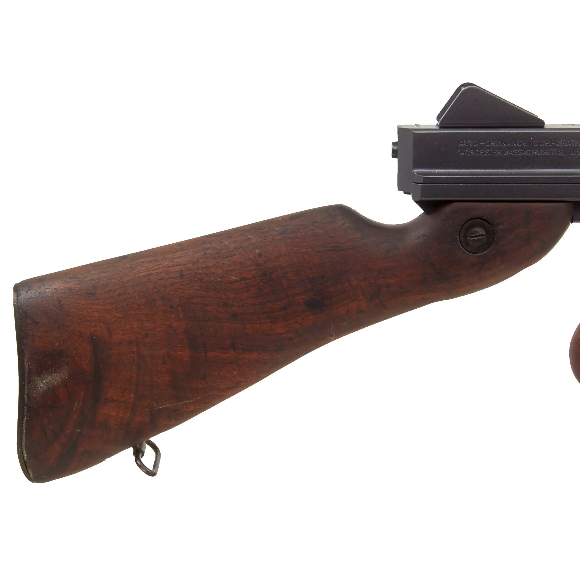 U.S. WWII Thompson M1A1 Airsoft Pellet Submachine Gun with Original WWII Issue Stocks & Magazine