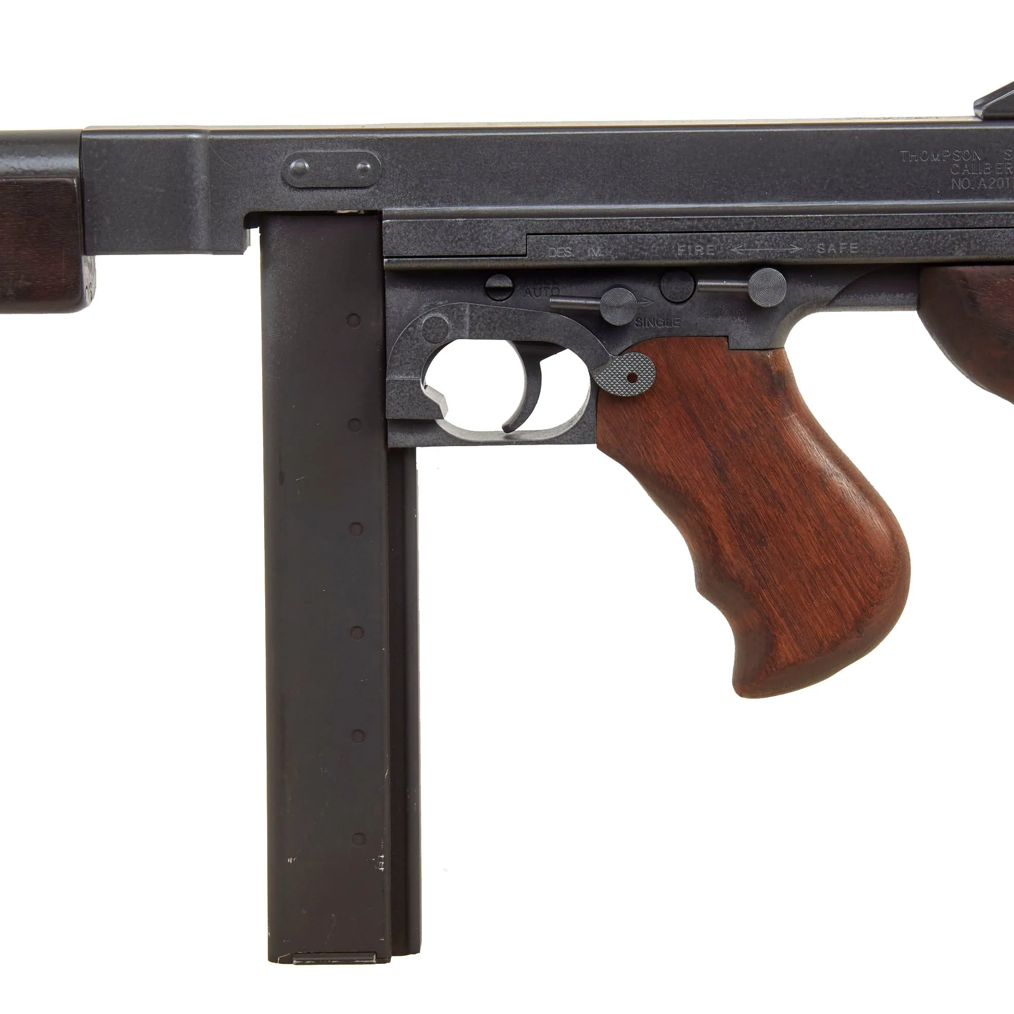 U.S. WWII Thompson M1A1 Airsoft Pellet Submachine Gun with Original WWII Issue Stocks & Magazine