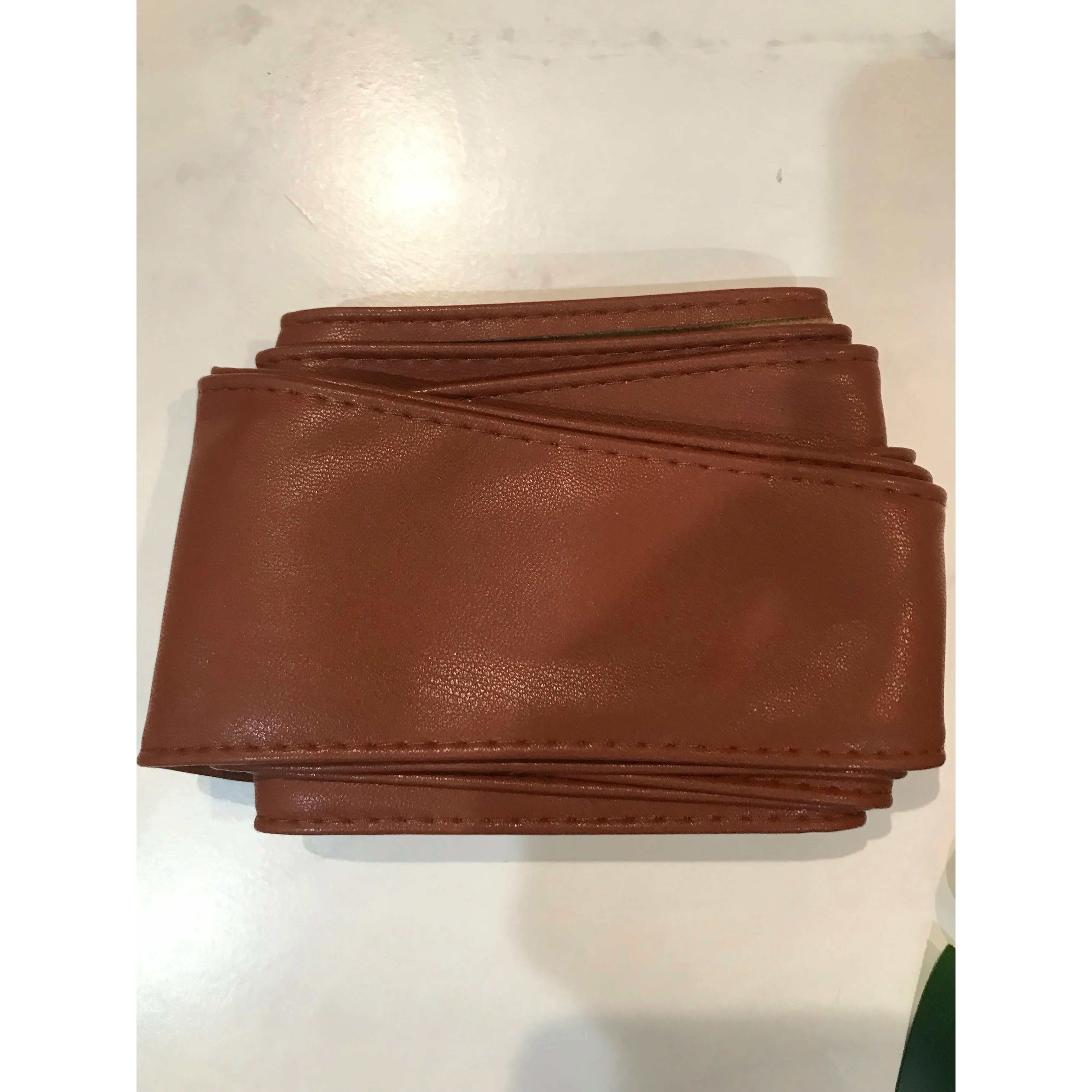 Vegan Leather Wrap Belt