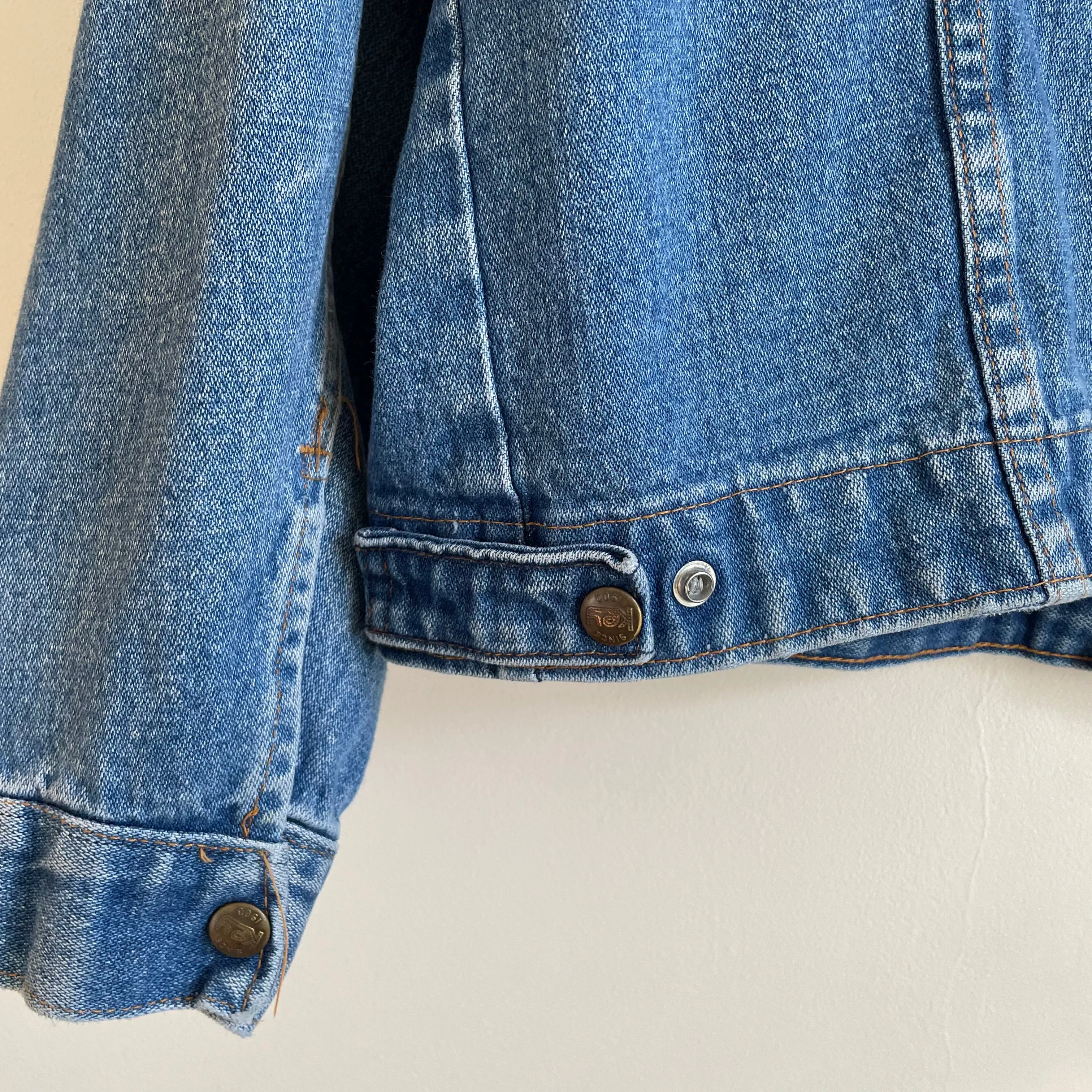 Vintage Unisex 80s 90s Key Imperial Denim Trucker jacket // Size 44R // Made in USA (HT22)