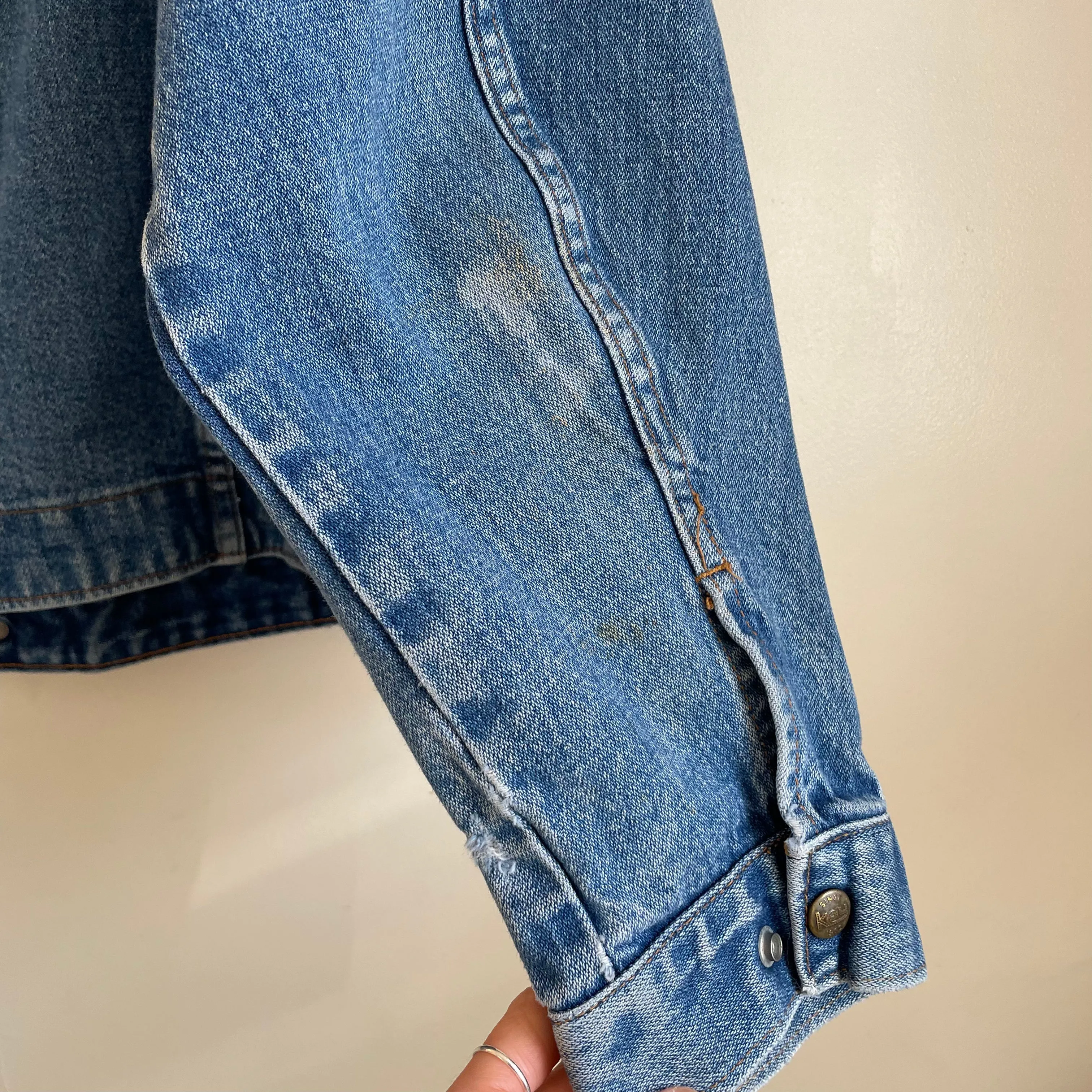 Vintage Unisex 80s 90s Key Imperial Denim Trucker jacket // Size 44R // Made in USA (HT22)