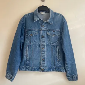 Vintage Unisex 80s 90s Key Imperial Denim Trucker jacket // Size 44R // Made in USA (HT22)