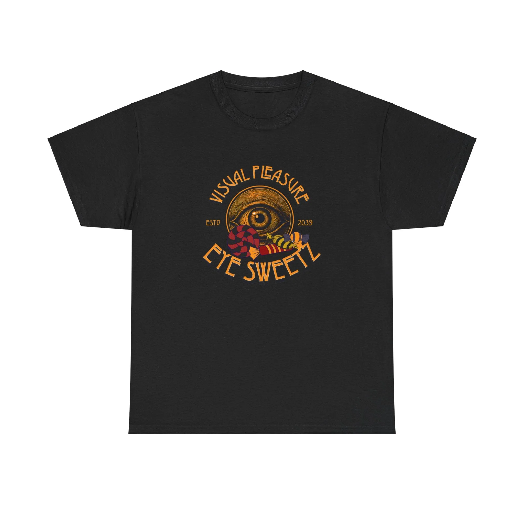 Visual Pleasure Eye Candy Unisex Tee, Graphic Shirt, Cotton T-Shirt, Gift for Art Lovers, Casual Wear, Unique Style