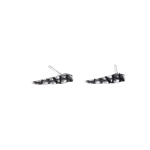 White Gold Shard Earrings