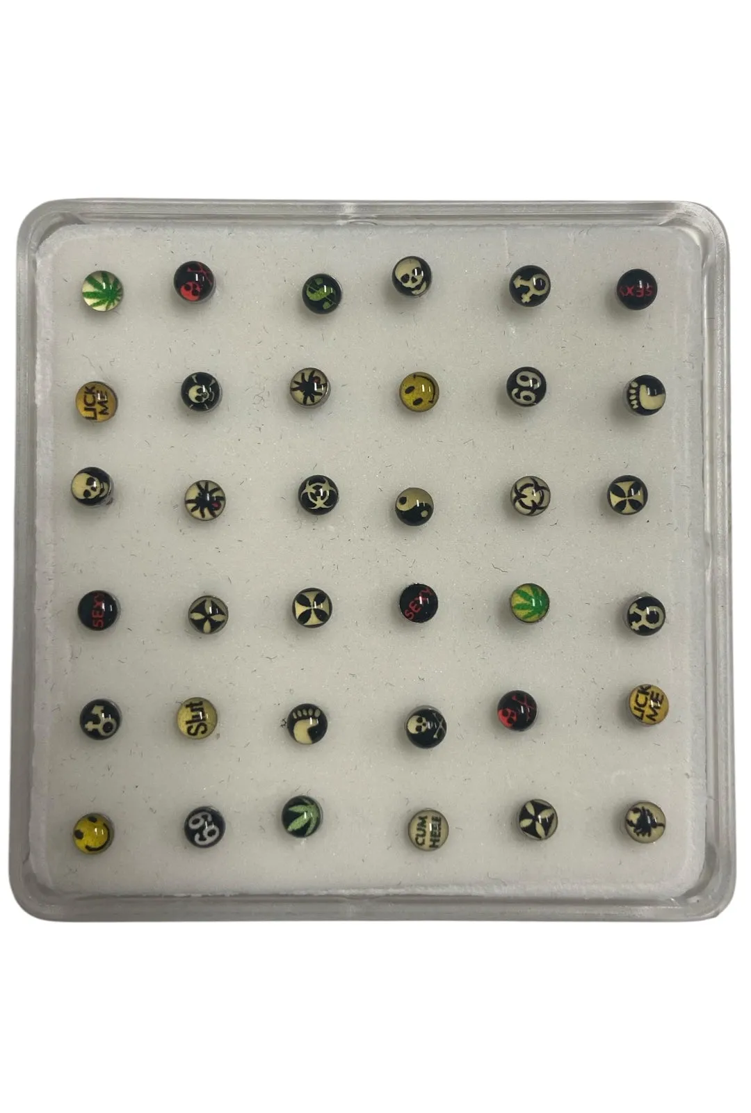 Y2K Edgy Nose Stud Pack