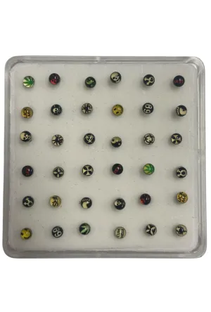 Y2K Edgy Nose Stud Pack