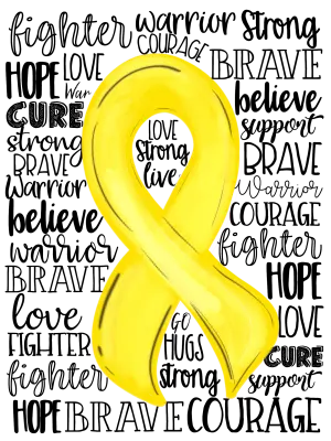 {Yellow Awareness Ribbon}