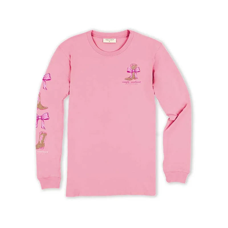 Youth Cow Girly Long Sleeve T-Shirt