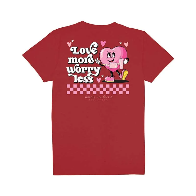 Youth Love More, Worry Less Short Sleeve T-Shirt