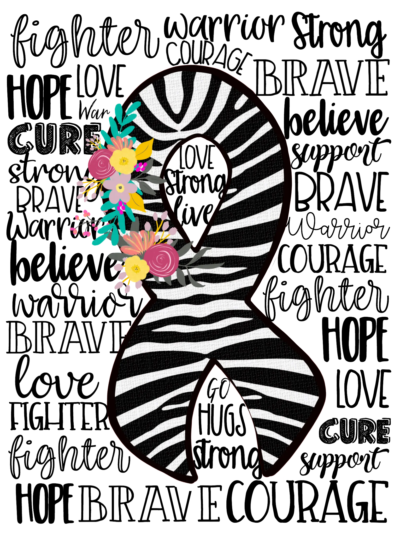 {Zebra Awareness Ribbon}